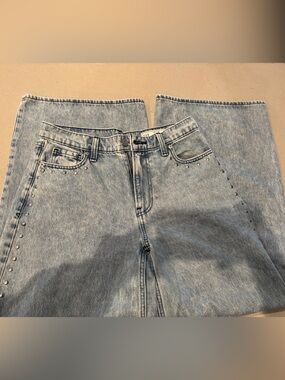GAP Studded Baggy Mid Rise Jeans